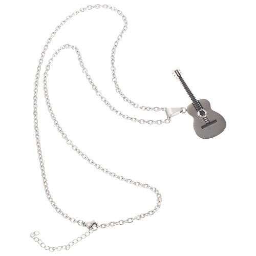 Unique Gitarr Halsband Låtsas Elgitarr Design Dekorationshängsle