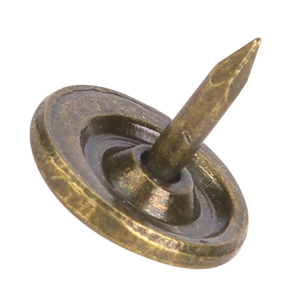 Decorative Cyan Bronze Iron Upholstery Pins 9X8mm 100Pcs For Crafts 7901363403978