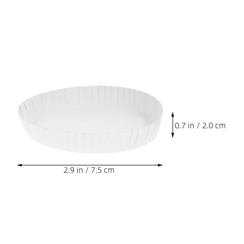 200Pcs Försäljningslock: Engångs Pappersunderlägg 8 Cm 2