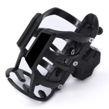 Motorcycle Cup Holder Adjustable 5578mm Bottle Diameter for Kawasaki Ninja H2 SX SE Motorbike Bike EBike Scooter Black