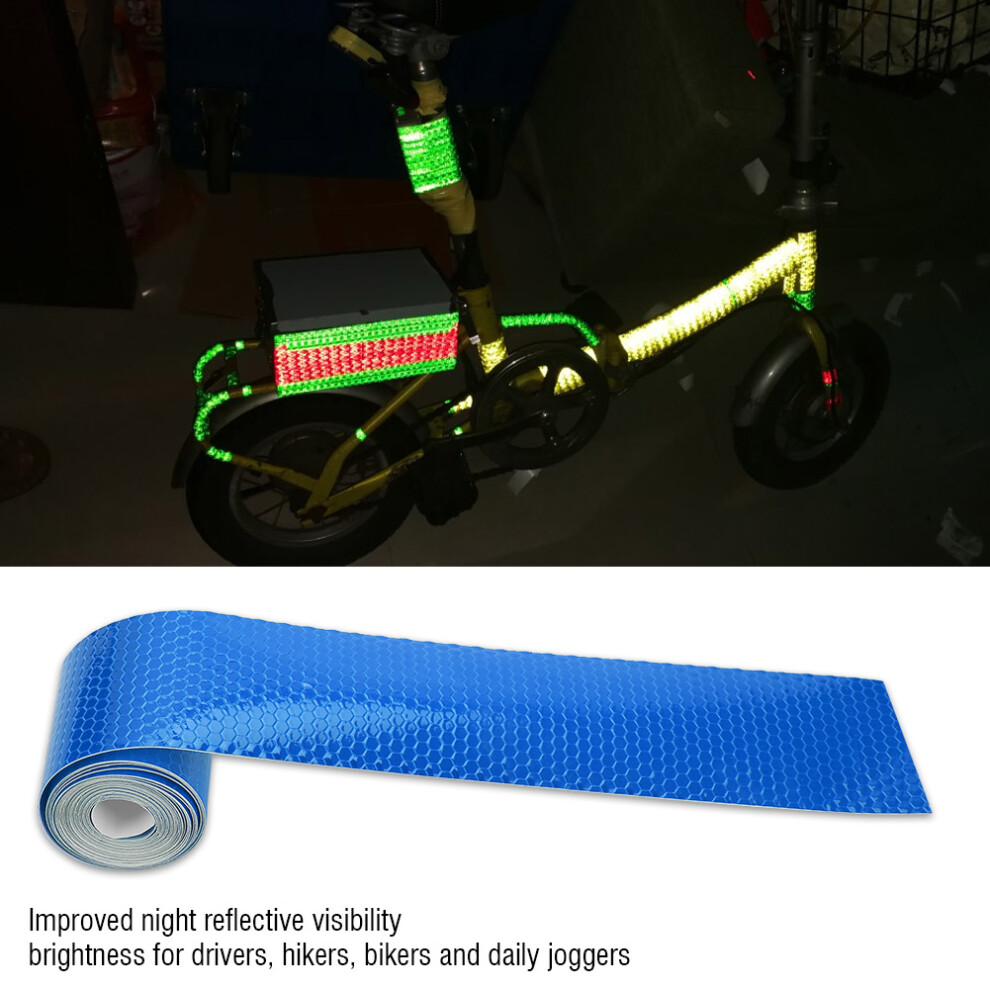 5Cmx3m Reflective Tape For Trailers Cars Bikes Safety Adhesive Blue 6931363405109