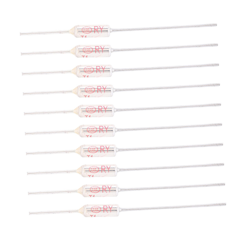 10Pcs Metal Shell Thermal Fuse 250Vac 10A Tf 72-250 Cutoff 9331363404008