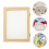 2St Träpapperstillverkningskit Beige Med Hållbar Tallram För DIY 11