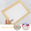2St Träpapperstillverkningskit Beige Med Hållbar Tallram För DIY 9