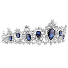 Bridal Tiara Barock Tiara Kvinnors Bröllops Hårdekor Tillbehör