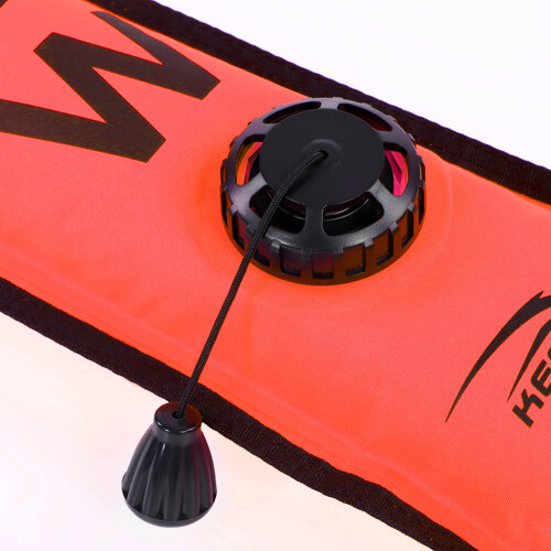 Inflatable Surface Marker Buoy 1.2m Fluorescence Orange for Diving 2