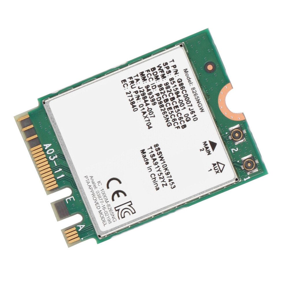 Intel 8265 867Mbps 802.11Ac Dual-Band Wireless Card For Lenovo Laptops 6921363405902