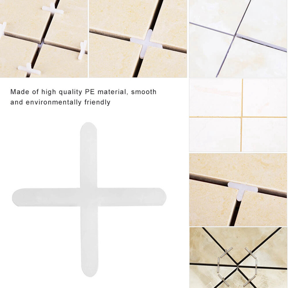 Ceramic Tile Spacer Set 2500Pcs Plastic Leveling System 1Mm/1.5Mm Reusable 4961363401599