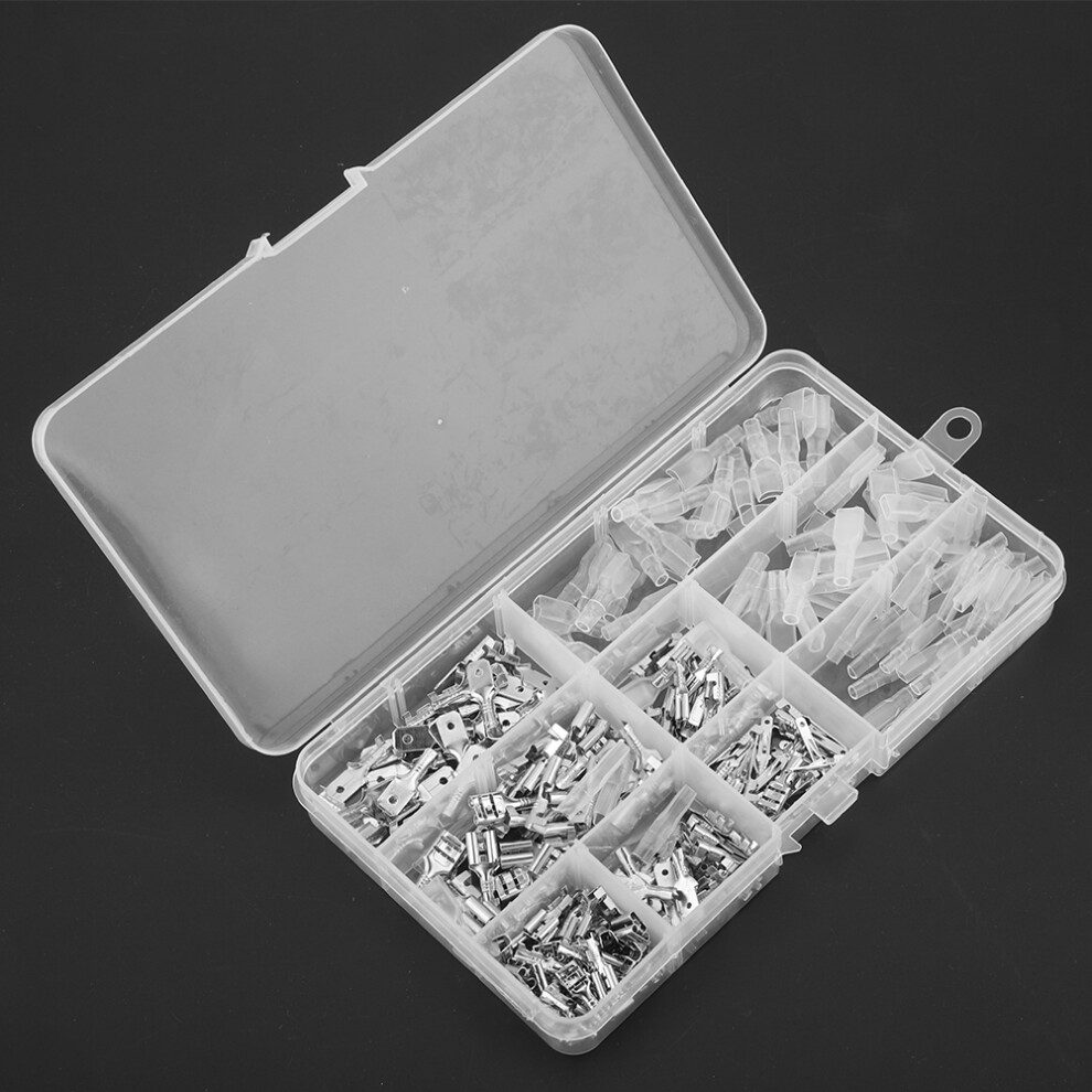 Electrical Spade Terminal Connectors Kit 270Pcs For 2.8Mm / 4.8Mm / 6.3Mm Wire 7601363407128