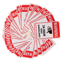 Röda Varningsstickers Självhäftande För Och Hem