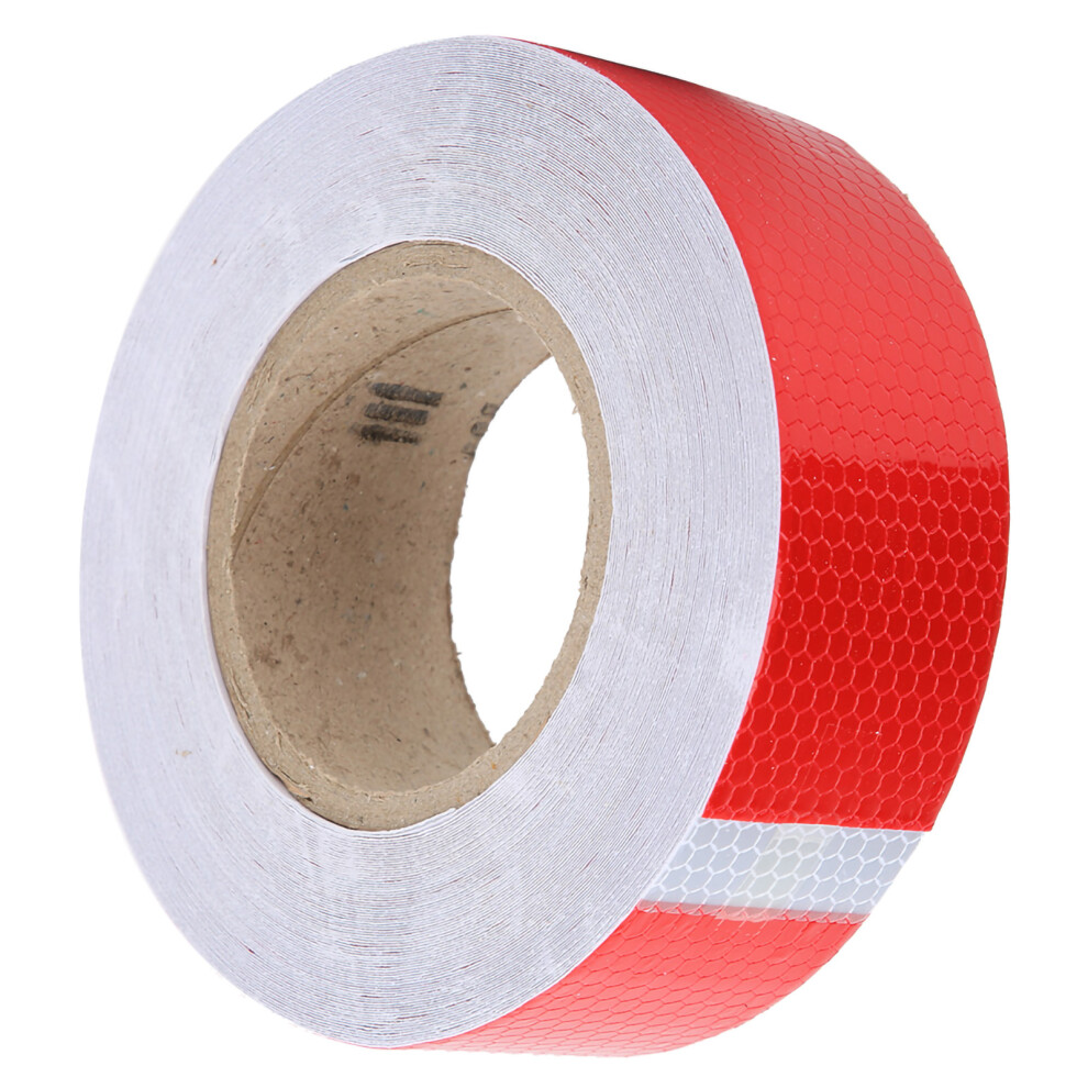 Weather-Resistant Red White Reflective Tape For Vehicle & Road Safety 7891363403491