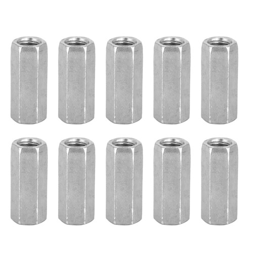 10X M8 Long Rod Nut Hex Hexagonal Sleeve Nut Standoff Threaded Fasteners (M8*30) 1