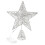 1Pc Silver Luminous Xmas Party Five-Pointed Star Tree Topper 4