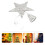1Pc Silver Luminous Xmas Party Five-Pointed Star Tree Topper 3
