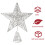 1Pc Silver Luminous Xmas Party Five-Pointed Star Tree Topper 6