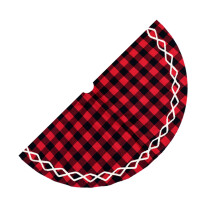 1Pc Xmas Tree Skirt Stylish Cloth Tree Apron Festival Party Supply