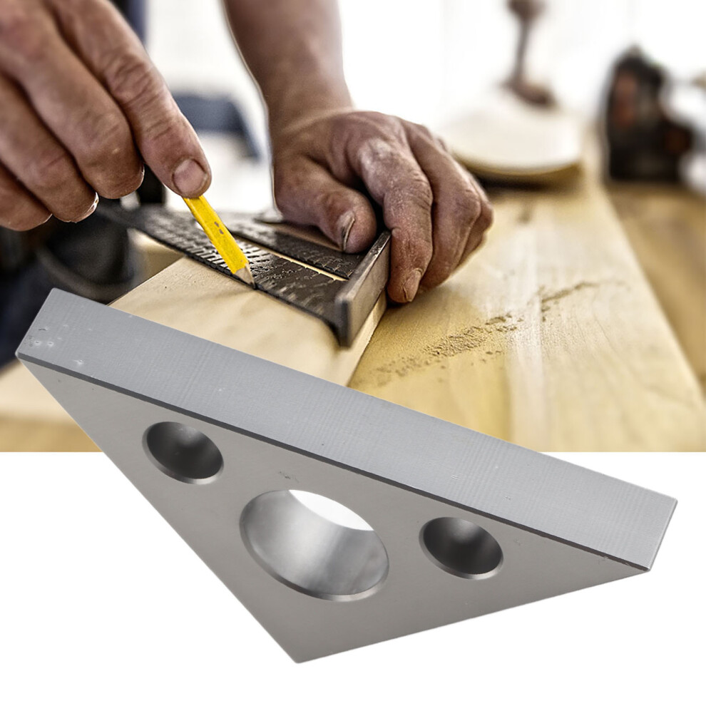 45/90 Aluminum Alloy Mini Right Angle Ruler For Woodworking Measuring Tool 7641363407353