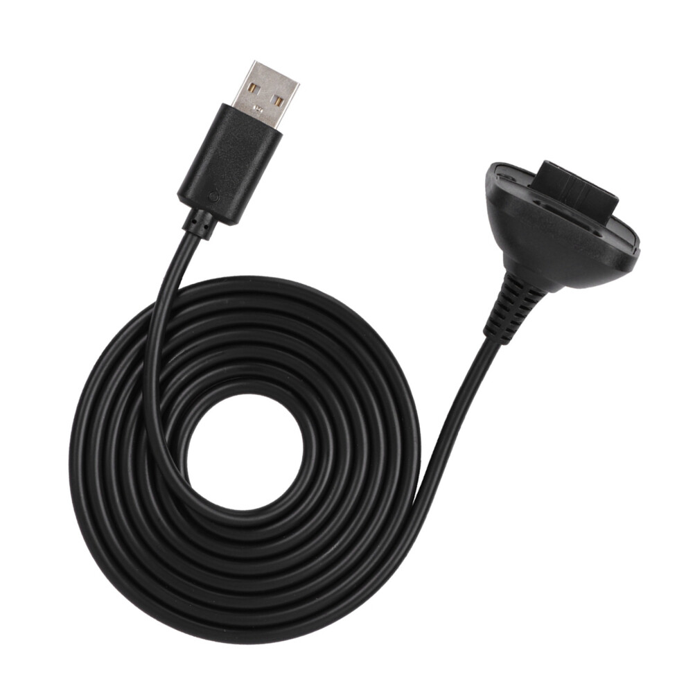 Xbox 360 Controller Charger Cord 1.5M Fast Charging 2 In 1 Black 9491363407420