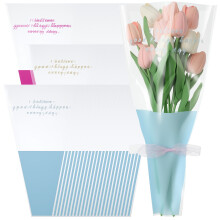 150 Pcs Blomstervikar Plastros Buketter Bröllop Födelsedag