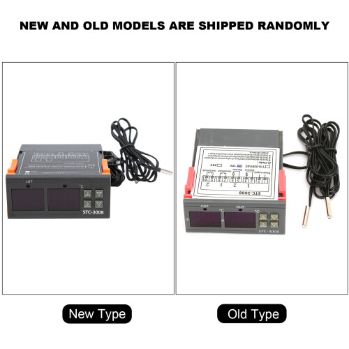 STC-3008 Dual-Display-Thermostat DC12V, 10A 2