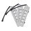 3St Rektangulär LED Köksfläktslampa Silver Tålig För Köksmiljö 1