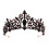 1St Bruid Tiara Zwart Hoofddoek Haarversiering 2
