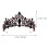 1St Bruid Tiara Zwart Hoofddoek Haarversiering 9