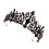 1St Bruid Tiara Zwart Hoofddoek Haarversiering 4