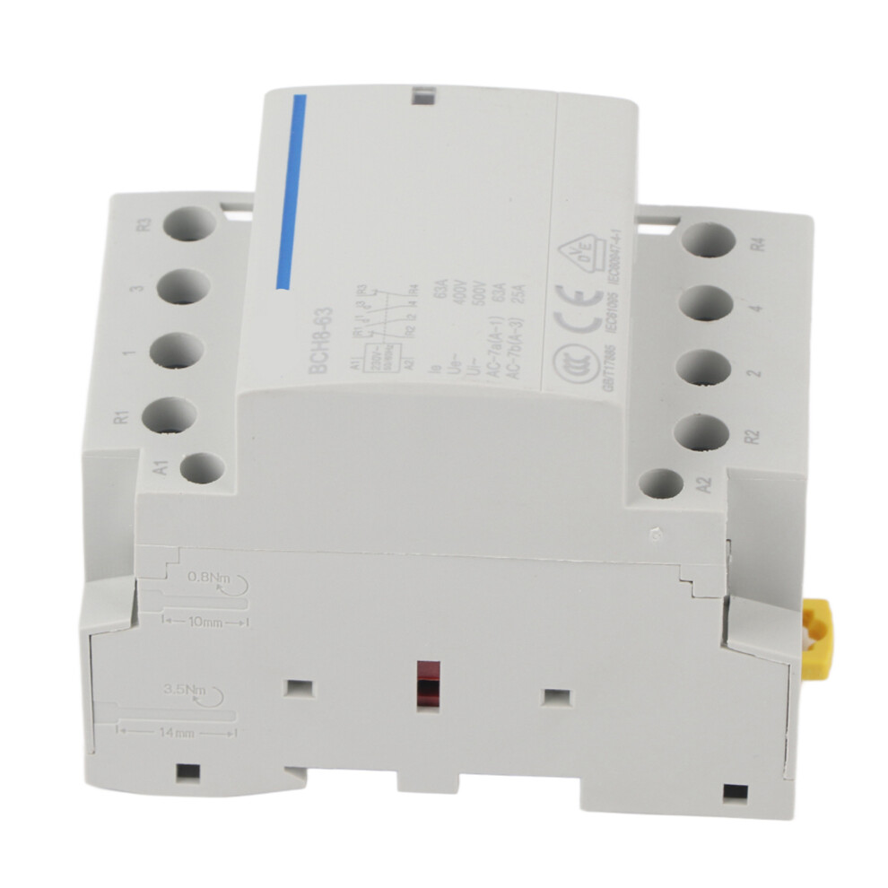 4P 63A 24V 50/60Hz Ac Contactor 2No2nc 230Vac Insulated Design 8741363409056