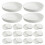 200 Pcs Pappersmugg Engångslock: 8 Cm Rifflat Kants Dryckeslock 1