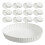 200 Pcs Pappersmugg Engångslock: 8 Cm Rifflat Kants Dryckeslock 10