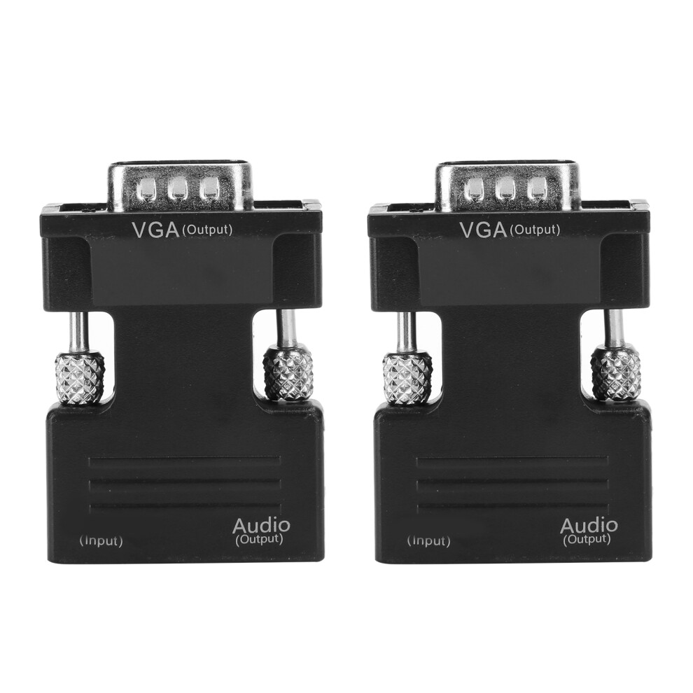 Hdmi To Vga Converter 2Pcs 1080P Video Adapter With Computer Cable For Pc Tv 4951363408407