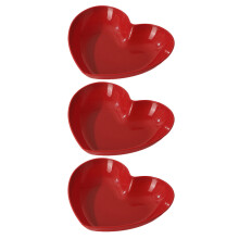 3Pcs Hjärtformad Fruktfat Serveringsfat För Sötsaker Hushåll