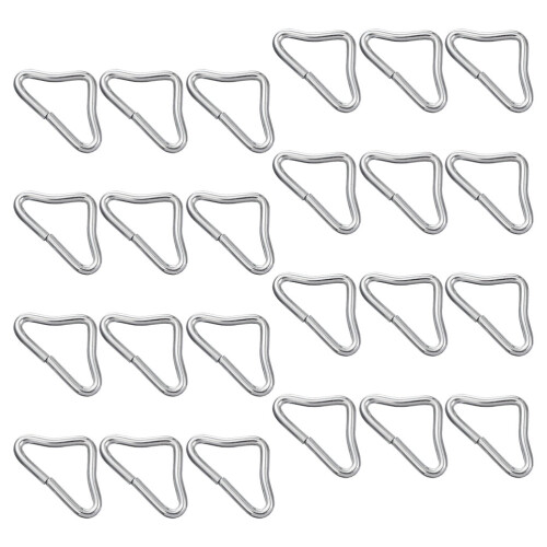 24Pcs Trampolin Delar: Galvaniserat Trianglar och Spännen
