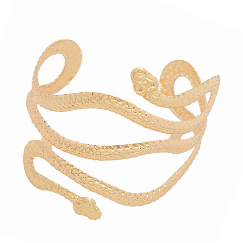 3 Delar Metall Punkstil Ormliknande Armband