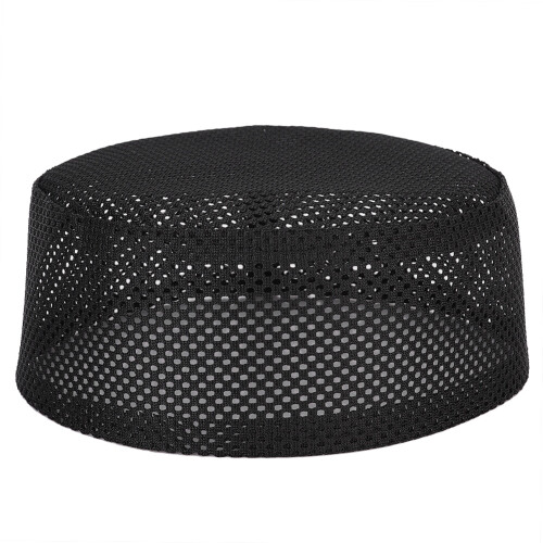 Polyester-Baumwoll-Muslimische Gebetskappe 57 cm Schwarz 1
