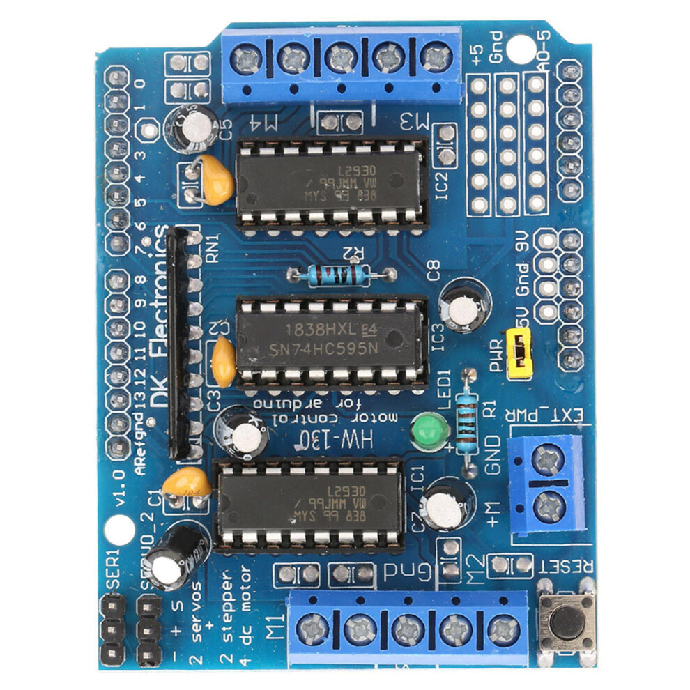 L293d Motor Driver Shield - High-Performance Expansion Board For Arduino Robots 8251363411329