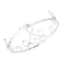 Simple Crown Circlet Bröllops Tiara För Kvinnor och Flickor