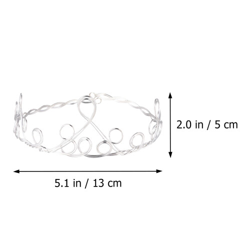Simple Crown Circlet Bröllops Tiara För Kvinnor och Flickor 1