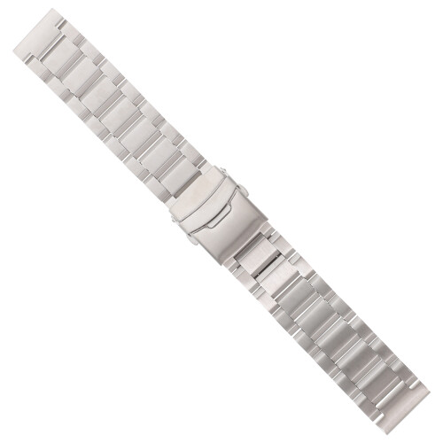 22 Mm Rostfritt Urrem Armband Deploymentsläng (Silver)