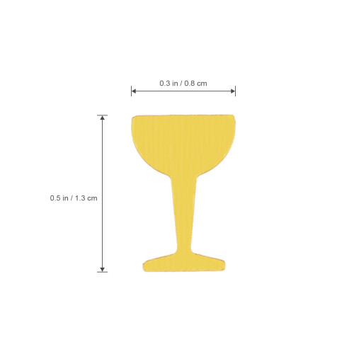 Graduation Confetti Goblet Decorations Celebration Bride 1