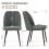 AINPECCA (Grey, 2PCS)  Velvet Dining Chairs Padded seat 5