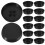 48Pcs Small Black Mini Xmas Tree Stand Plastic Base for Decoration 1