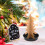 48Pcs Small Black Mini Xmas Tree Stand Plastic Base for Decoration 5
