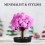 48Pcs Small Black Mini Xmas Tree Stand Plastic Base for Decoration 8