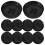 48Pcs Small Black Mini Xmas Tree Stand Plastic Base for Decoration 9