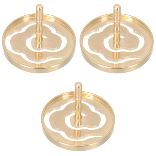 3Pcs Rökelsepressform Med Molnmönster, DIY Messing Formverktyg 2