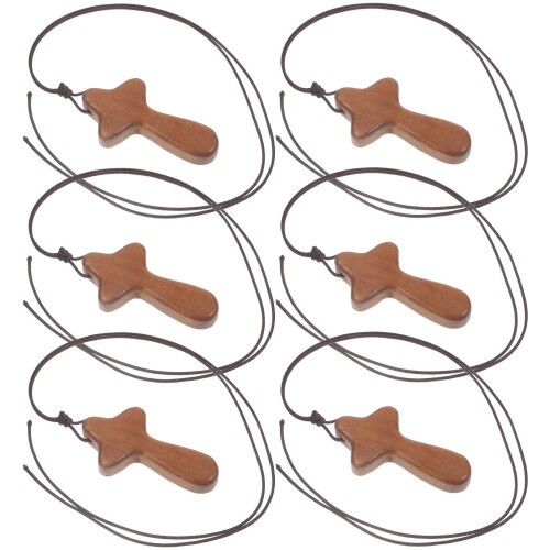 6St Träkors Anhängare Halsband Bakåtsträvande