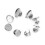 20Pcs Diy Broschaccessoarer Rostfritt 12 Mm 1