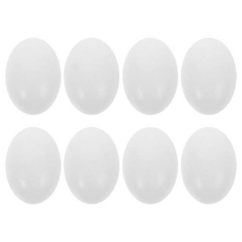 8Pcs Konstgjorda Träägg För Hantverk Och Diy
